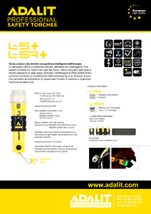 SCHEDA LAMPADA ADALIT L5 Power ATEX ZONA 0/20 da casco