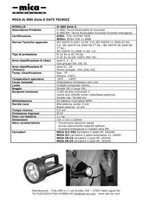 SCHEDA LAMPADA MICA ATEX LED ZONA 1